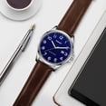 thumbnail image 5 of Watch for Men Minimalist Ultra Thin Wrist Watch Waterproof Quartz Analog Watch with Leather Strap -Gift for Men, 5 of 7