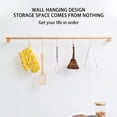 thumbnail image 3 of Shisuyan 1pc Simple Towel Rack Wooden Single Towel Bar No Punch Storage Rack Towel Hanger for Bathromm Kitchen Home (45CM), 3 of 8