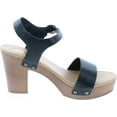 thumbnail image 6 of Soda Women's Bold Buckles Studded Wedge Sandal, 6 of 7