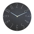 thumbnail image 2 of Relojes colgantes modernos que no hacen tictac, silenciosos, decorativos, multipropósito, fáciles de leer, 12 Negro Zulema Reloj de pared, 2 of 8