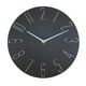 thumbnail image 2 of Relojes colgantes minimalistas sin tictac, silenciosos, fáciles de leer, movimiento de barrido, pared de 2" Negro, 2 of 8