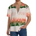 thumbnail image 3 of Disketp Men's Hawaiian Hello Spring Print Shirts Button Down Holiday Beach Shirts-3X-Large, 3 of 7