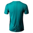 thumbnail image 4 of H2H Mens Cool Dry Compression Short Sleeve T-Shirts TEALGREEN US XL/Asia 2XL (CMTTS265), 4 of 6