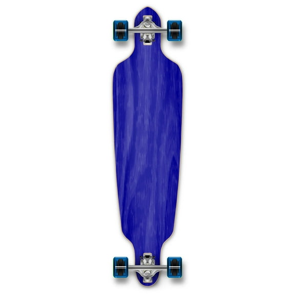 Yocaher Drop Through Blank Longboard Complete - Stained Blue