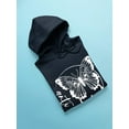 thumbnail image 3 of Anti Social Butterfly Hoodie Women -Smartprints Designs, Female 4X-Large, 3 of 4