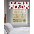 thumbnail image 3 of Country Ladybug Valances for Windows Farmhouse Classic Retro Texture Rod Pocket Curtains Valance Short Window Treatment Drapes for Living Room, Bedroom Bathroom 56"&nbsp;W x 16" L, 3 of 5