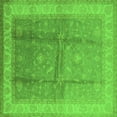thumbnail image 1 of Ahgly Company Indoor Square Oriental Green Traditional Area Rugs, 7' Square, 1 of 4