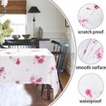 thumbnail image 2 of White Easter Tablecloth Rectangle - Waterproof and Spillproof Oblong Floral Spring Table Cloth for Dining Room, Outdoor Picnic and Wedding, 60 x 120 Inch, 2 of 6