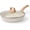 White, variant on 10" Non-Stick Frying Pan with Glass Lid – Classic Granite Coating, PFOA-Free, Omelet & Egg Pan, Stone Chef's Pan