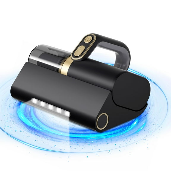 Solayce Mattress Vacuum Bed Mite Vacuum Cleaner Portable with UV 16Kpa Suction HEPA Filter 253nm UV-C Light & Powerful Roller Brush& Heating & Ultrasonic Quintuple Tech, Widened Suction Port