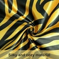 thumbnail image 2 of Ntbay 2 Pack Silky Satin King Pillowcases for Hair and Skin, Luxury and Soft Pillow Cases with Envelope Closure, 20" x 36", Yellow Zebra, 2 of 5