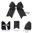 thumbnail image 3 of Motique Accessories Jumbo Hair Bow Clip with Tails (Black), 3 of 4