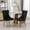 Black Gold, variant on High-End Tufted Velvet Dining Chair Set of 2 - Solid Wood, Chrome Stainless Steel Legs, Nailhead Trim for Modern Dining Room,Black