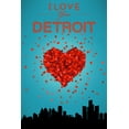 thumbnail image 2 of I Love You Detroit, Michigan - Lantern Press Artwork (24x36 Giclee Gallery Print, Wall Decor Travel Poster), 2 of 3