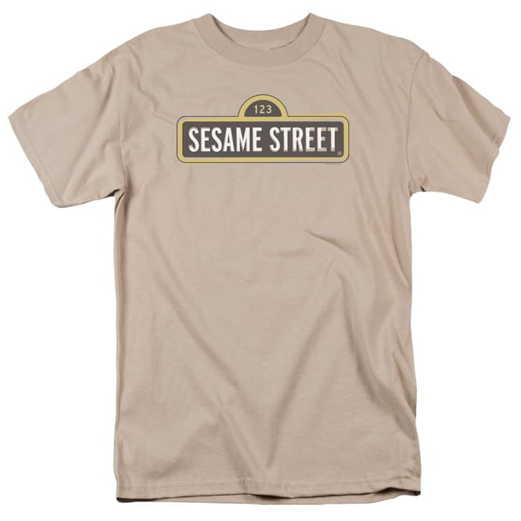 Sesame Street Tilted Logo Officially Licensed Adult T Shirt