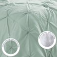 thumbnail image 3 of Swift Home Bedding Comforter Sets, Ultra Soft Cozy 3-Piece Pinch Pleat Decorative Pintuck Comforter Sets - Misty Blue, Full/Queen, 3 of 10