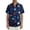 Navy, variant on Youpwaven Men's 4th of July Star Print Shirt, Patriotic Red White and Blue Button Up, USA 250 Years Independence Day Summer Casual Shirt