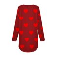 thumbnail image 4 of Aofany Womens Plus Size Tops Clearance, Women Valentine's Day Print Long Sleeve T-shirt Novelty Graphic Tops, 4 of 4
