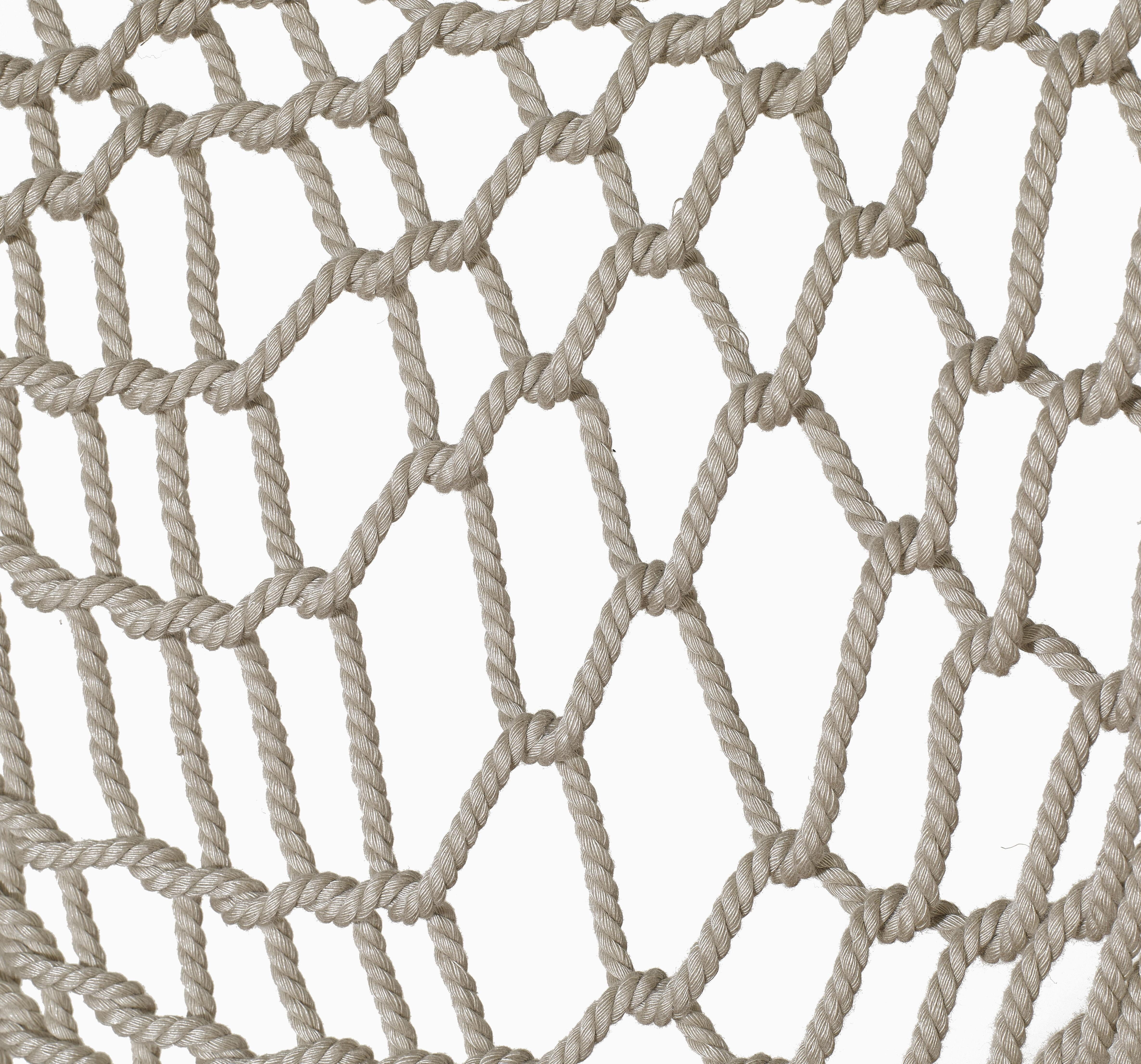 Fab Habitat Rope Recycled Polyester Hammock - Miami - Natural - Indoor/Outdoor, Quick Dry, 2 Person 400 lbs Capacity - Patio, Poolside, Backyard, Garden, Beach, Balcony - 12-14 ft Adjustable