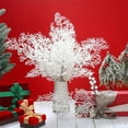 thumbnail image 5 of Triani 12Pcs White Christmas Glitter Berries Stems Artificial Berry Christmas Wreaths Outdoor Fake Berry Stem Decorations Decorative Glitter Branches for Christmas Tree Vase DIY Wreath, 5 of 7