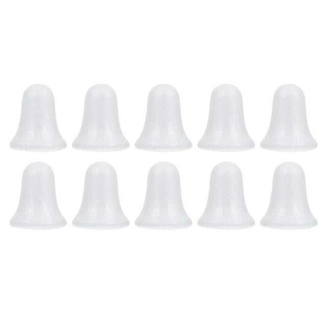 10 Pcs Solid Bell Shape Pendants Xmas Tree Hanging Ornaments DIY Xmas Decor