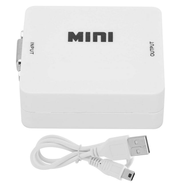 Convertidor de video Sincero Mini VGA2 a HD Adaptador portátil para TV