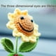 thumbnail image 5 of Sunflower Car Accessories Dashboard Decorations, Crochet Smiley Shaking Sun Flowers Bobblehead Dashboard Car Decor For Women, For Cute Girl Car Interi, 5 of 5