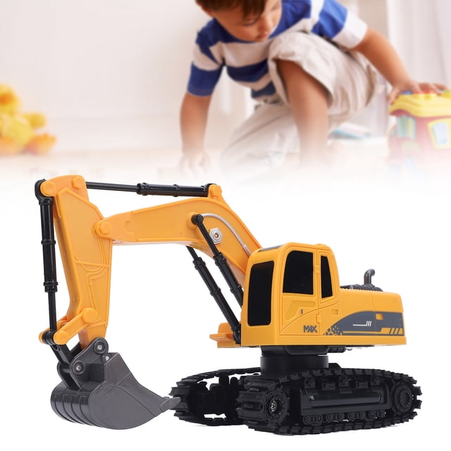 Juguete De Vehículo De Construcción RC, Exquisito Juguete De Vehículo De Ingeniería De Control Remoto 2 En 1 Inalámbrico Para Niños