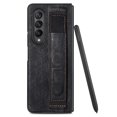 thumbnail image 2 of Nalacover for Samsung Galaxy Z Fold4 Slim PU Leather Case with S Pen Holder Wristband Strap, Rugged PC Shockproof Anti-Scratches Protective Phone Cover for Samsung Galaxy Z Fold4,Black, 2 of 9