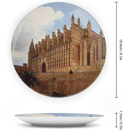 

Cathedral Church Building Decorative Hanging Plate Home Decor Accent Souven