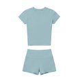 thumbnail image 6 of Ihhxva Women's Two Piece Set Slim Fit Moisture-Wicking Yoga Women High-Waisted Shorts Ruched Top Black Activewear Outfit S-XL, 6 of 6