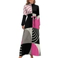 thumbnail image 1 of Robe Longue composition Géométrique 824 Été Robe Femme 2024 Robe Été Robes Dames 2024, 1 of 4