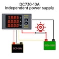 thumbnail image 2 of Lefu DC 0-100V 10A 1000W 3-in-1 Electricity Meter Digital Ammeter Voltmeter Power, 2 of 8