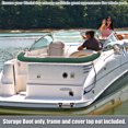 thumbnail image 2 of Boat Bimini Top Storage Boot Cover 600D Polyester Canvas Green 85"-90" Width Universal for 3 Bow 4 Bow, 2 of 6