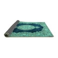 thumbnail image 2 of Ahgly Company Indoor Rectangle Medallion Turquoise Blue Traditional Area Rugs, 8' x 10', 2 of 4