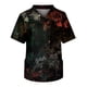 thumbnail image 1 of Fashion Men's Short Sleeve V Neck Printed Working Chest Pocket Carer Top 4XL, 1 of 3