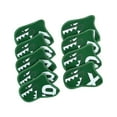 thumbnail image 1 of koolsoo 9 Piece Golf Iron Cover Set Gift Wear-Resistant Wrap Socks Golf Club Head Covers Green, 1 of 9