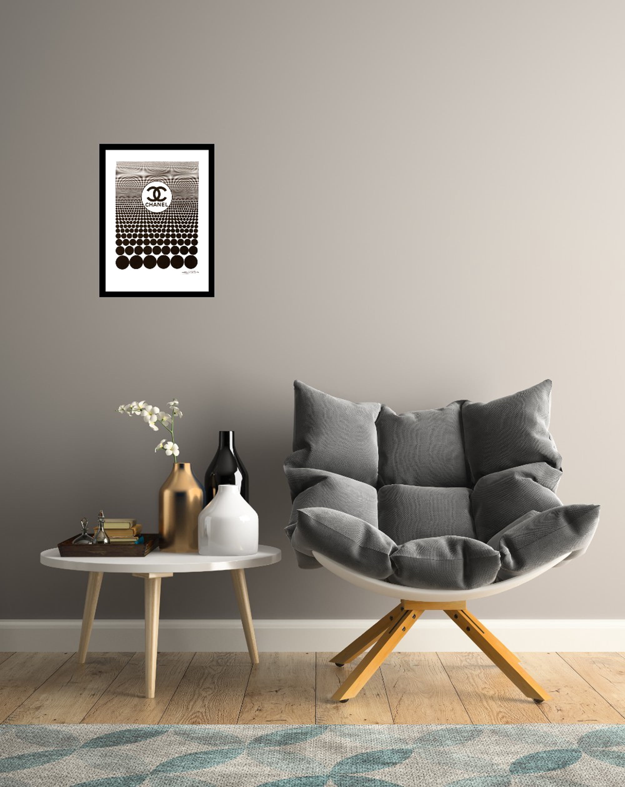 Venice Beach Collection's Groovy Glam Fashion Dots 14x18 Framed Print