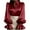 Wine, variant on Women's Satin Collared Button Down Puff Sleeve Ruffled Flare Cuff Blouses, Elegant office Work Business Casual Tops - Beige S