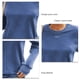 thumbnail image 5 of Blusa básica para mujer cuello redondo de color puro transpirable a la moda para el club para el trabajo ANGGREK Otros, 5 of 6