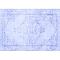 thumbnail image 1 of Ahgly Company Machine Washable Indoor Rectangle Persian Blue Traditional Area Rugs, 7' x 10', 1 of 4