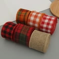 thumbnail image 4 of Firlar Christmas Diy Linen Ribbon Decoration Wire Ribbon Linen Roll, 4 of 12