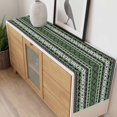 thumbnail image 6 of Green Black Boho Table Runner Vintage Tribal Striped Southwestern Tablerunners 13 x 70 Inch, Table Decorations Tabletop Scarf for Summer Gathering Holiday Farmhouse Kitchen Dining Decor, 6 of 8