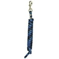 thumbnail image 2 of Weaver Poly Lead Rope W/Brass Snap Black/Purple/Ra, 2 of 8