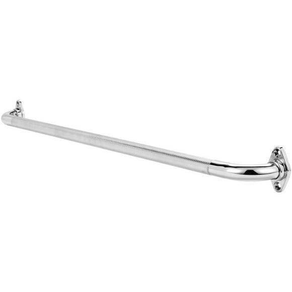 Knurled Chrome Grab Bar with Rotating Flange, 32" / 81.3 cm