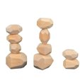 thumbnail image 4 of Bloques de construcción de madera para niños, piedras, juego de equilibrio de apilamiento para niños, juguete educativo para niños, 10 piezas, color de madera Inevent FN000022-01B, 4 of 7