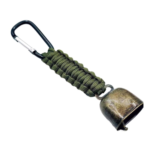 Bear Bell Metal Wisting colgante de ruido de colgantes para viajes de supervivencia de montañismo Verde