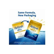 Refresh Optive Mega-3 Lubricant Eye Drops Preservative-Free 0.01 fl oz, 30 Vials - 2 Pack (Packaging may vary)