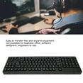 thumbnail image 3 of Business Keyboard, 2 HUB Hub Left Hand Wired Keyboard Scissor Button ABS  for Left Hander for  XP for  10, 3 of 7