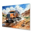 thumbnail image 2 of Designart "Desert Dump Tractor II" Truck Metal Wall Art Prints, 2 of 5